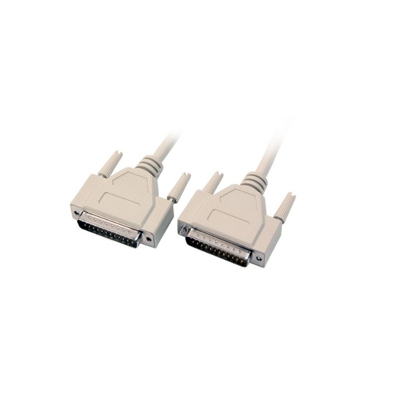 MicroConnect DB25-DB25 10m M/M, Beige